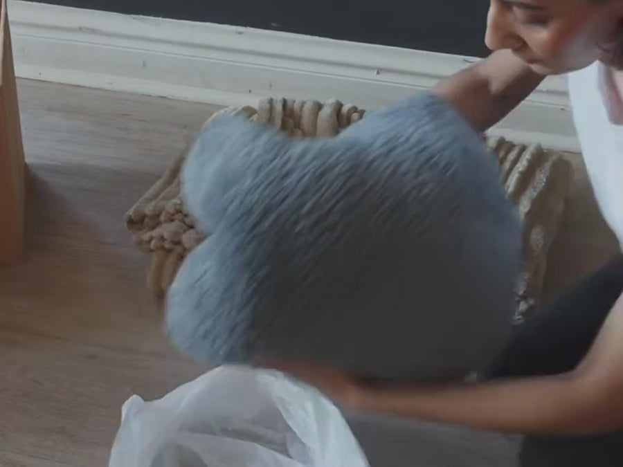 Vacuum bag with a household vacuum